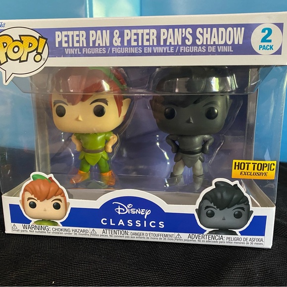 HOT TOPIC EXCLUSIVE • DISNEY’S PETER PAN & HIS SHADOW FUNKO POP! - Picture 1 of 8